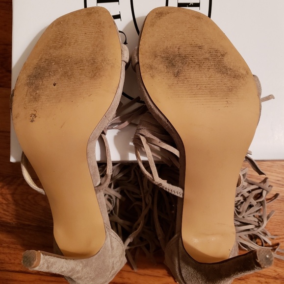 Fringly Suede Heels - Picture 4 of 5